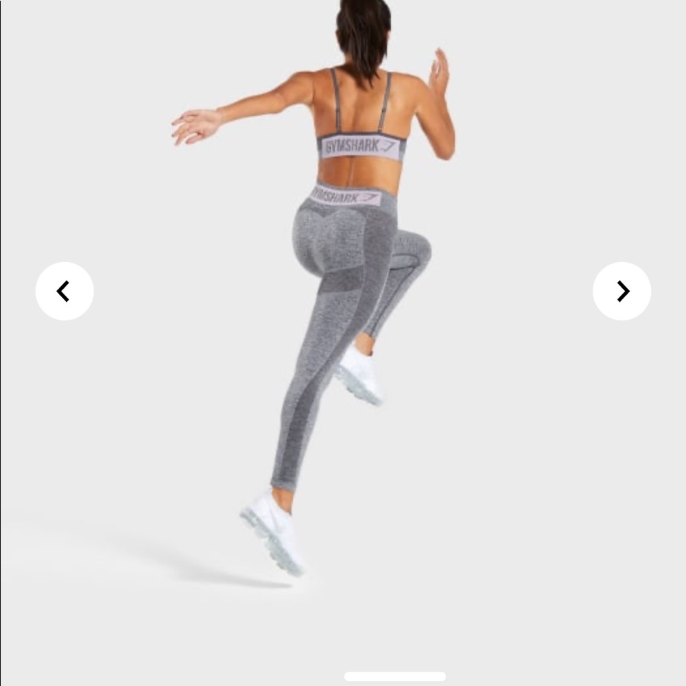 Gymshark Flex High Waisted Leggings in Pink/Gray